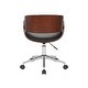 preview thumbnail 7 of 21, Porthos Home Monroe Faux Leather Office Chair with Chrome Base