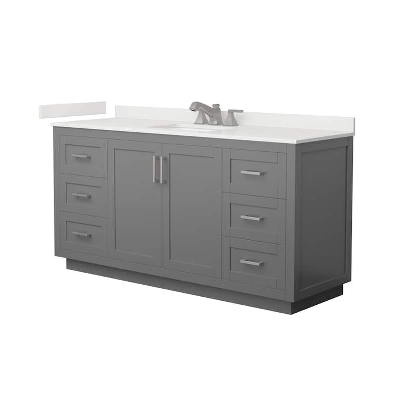 Wyndham Collection WCF292966S-QTZ-US3MXX Miranda 66" Free Standing