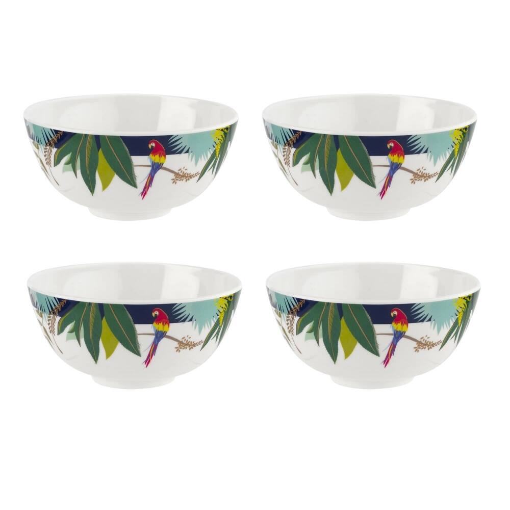 Portmeirion Home and Gifts Set of 4 Melamine Bowls - 6 in