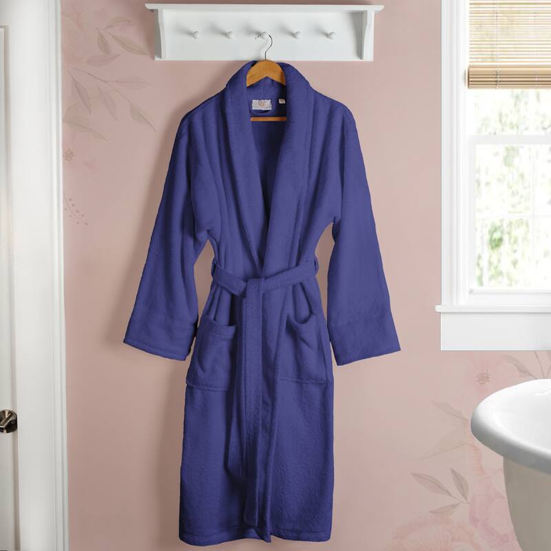 Superior Unisex Turkish Cotton Ultra-Soft Absorbent Long Bathrobe