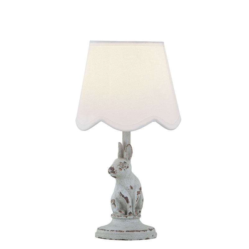 Fauna 13" Mini Lamp with Linen Shade, Soft Blue (Set of 2)