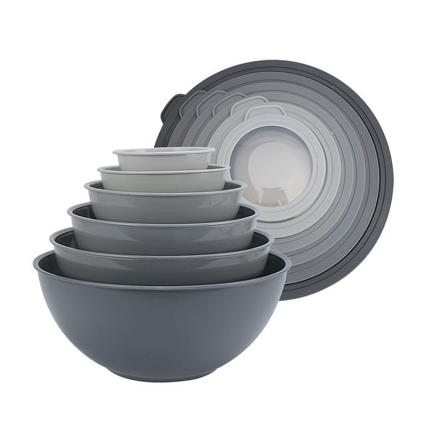 SET 3x Ciotola con coperchio nero/acciaio inox