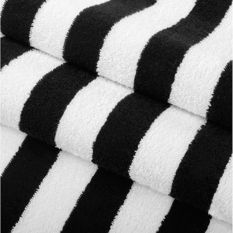 Arkwright California Cabana 4-Piece striped Beach Towel Set - 30x70