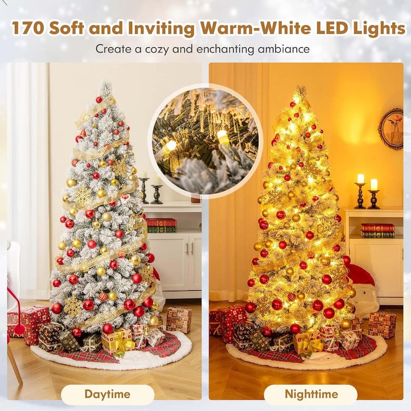 Snow Flocke Christmas Tree Collapsible Seasonal Decoration Tree