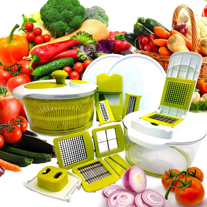 Salad Maker Set with Storage Lids
