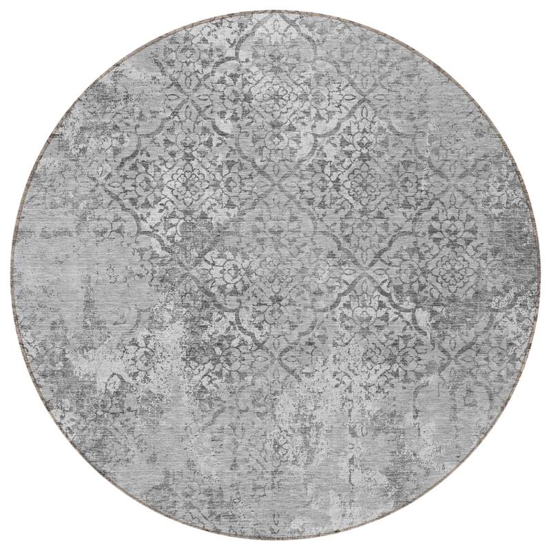 HomeRoots Floral Transitional Rectangle Outdoor Rug