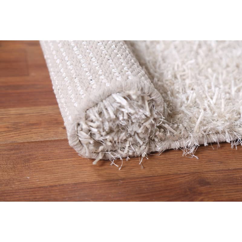 Abstract Contemporary Shaggy Oriental Home Decor Rug Bedroom Carpet - 2'0" x 3'8"