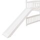 preview thumbnail 22 of 25, Wooden Twin Size House-shaped Loft Bed with Slide, Ladder and Guardrails