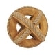 preview thumbnail 4 of 12, Natural Wooden Rope Decorative Orb Natural - 5.25"