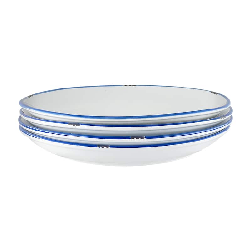 Tinware Dinner Plates- Set of 4