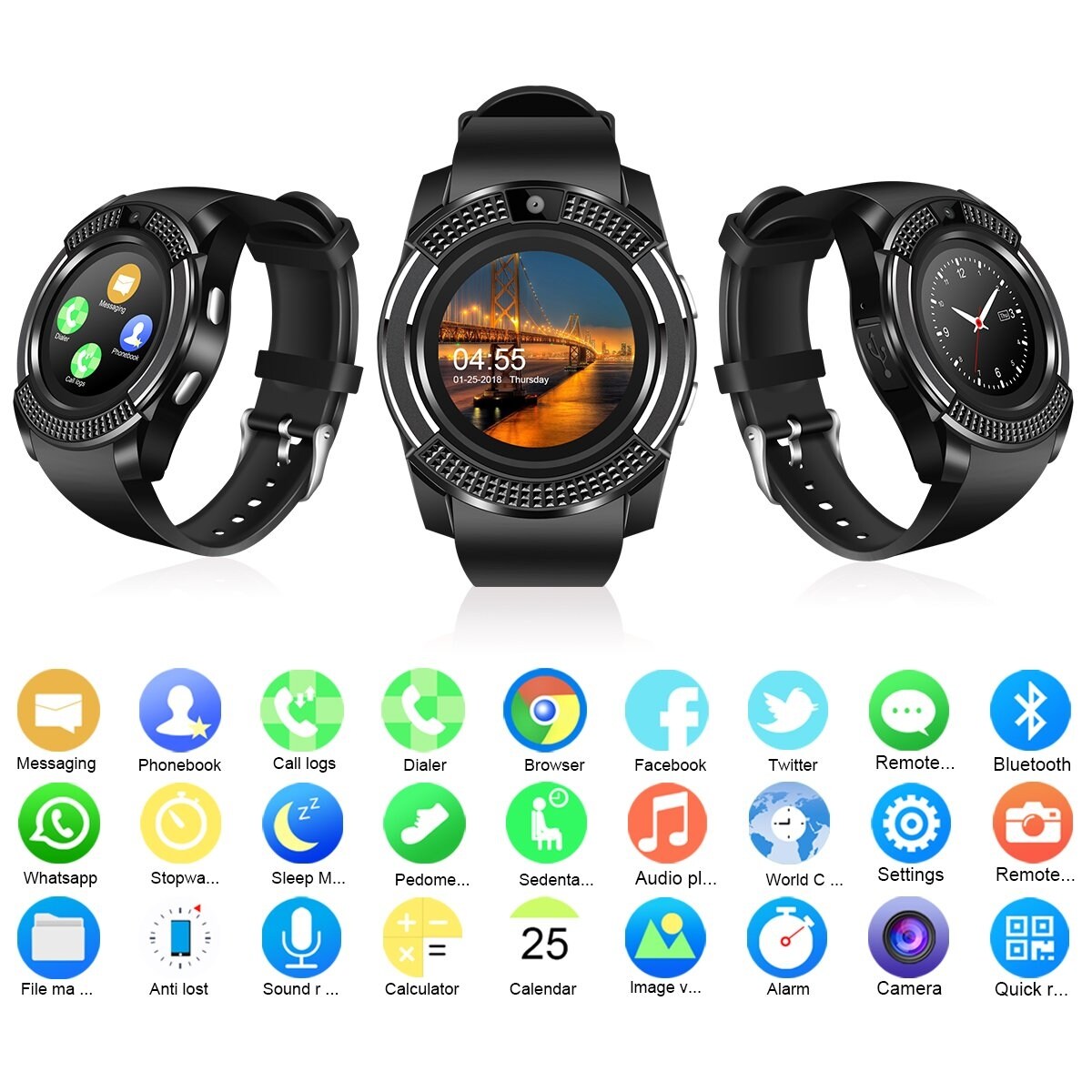 fastec bluetooth smart watch