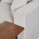 preview thumbnail 17 of 16, Large L-Shape Sectional Sofa with 2 Pillows and 2 End Tables