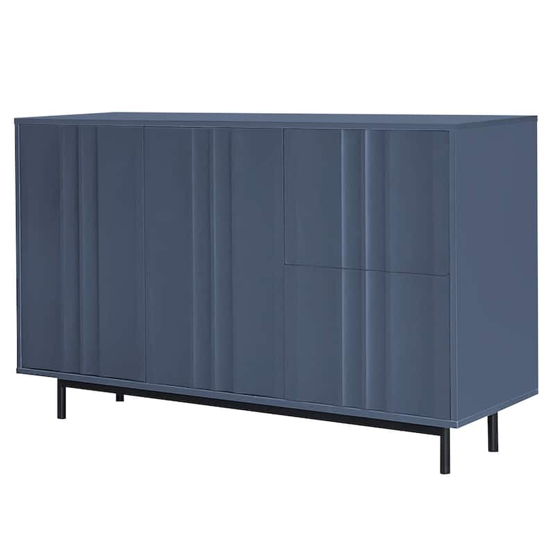 Wave pattern sideboard