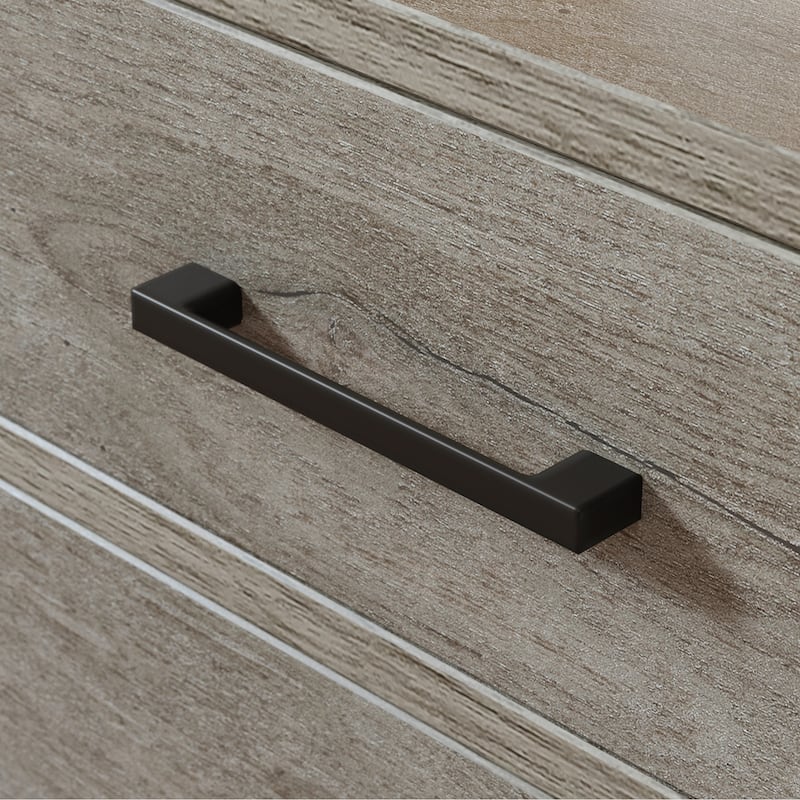 Wood L-Shaped Desk with Minimalist Design, Brown