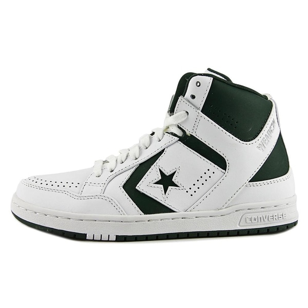Shop Converse Weapon Mid Round Toe Leather Sneakers - Overstock - 13752122