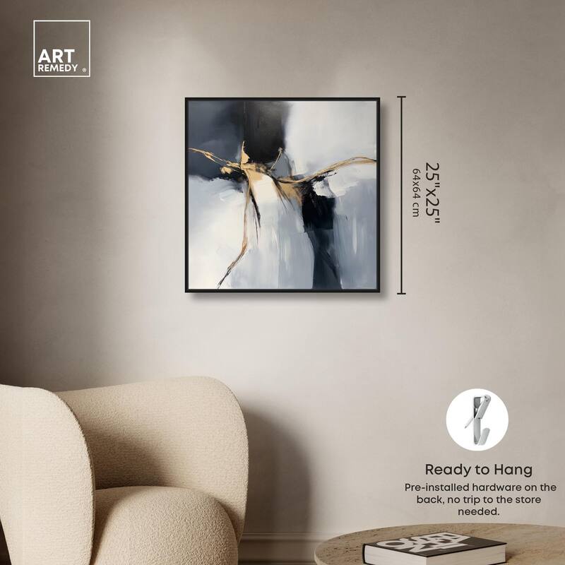 Golden Fissure II Canvas by Art Remedy