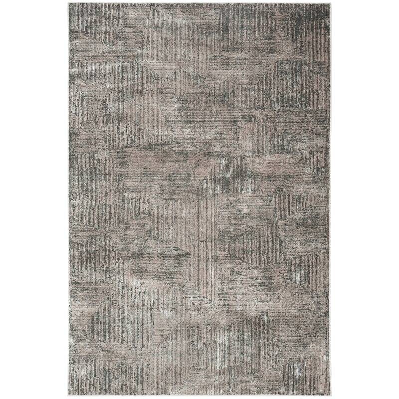 Calvin Klein Irradiant Indoor only Abstract Area Rug - 3' 11" x 5' 11" - Black/Ivory - Rectangle