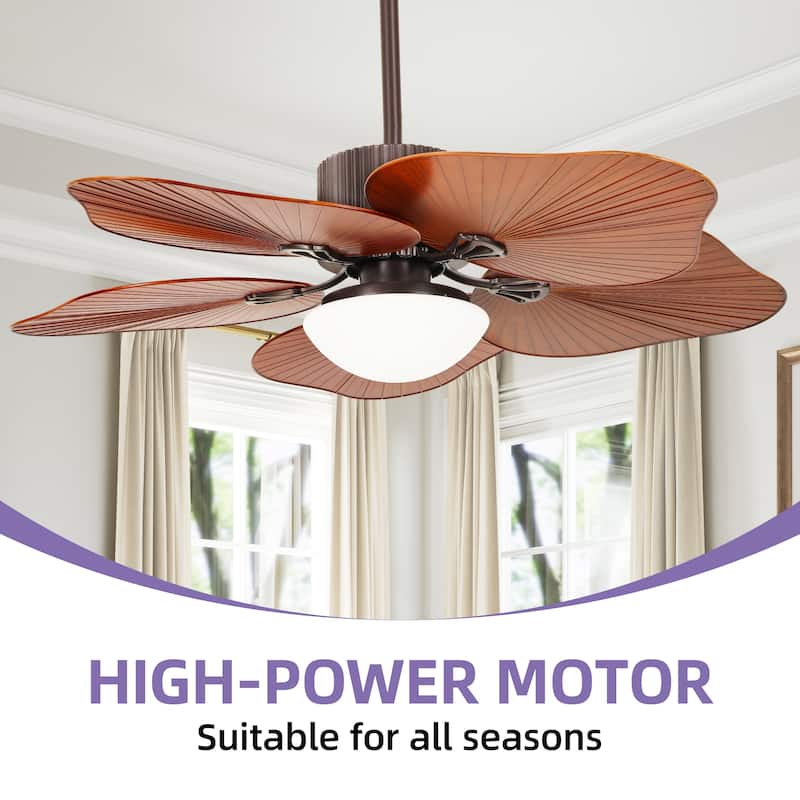 Moasis 52" Tropical Ceiling Fans Collection with Remote