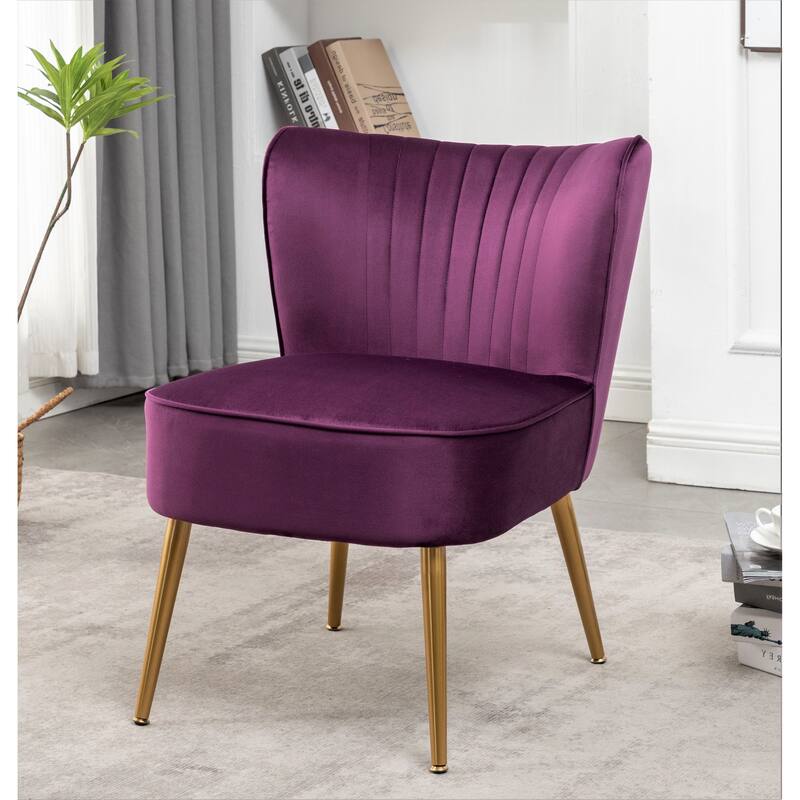 Sauter 23.2" Wide Mid-Century Modern Microfiber Accent Chair