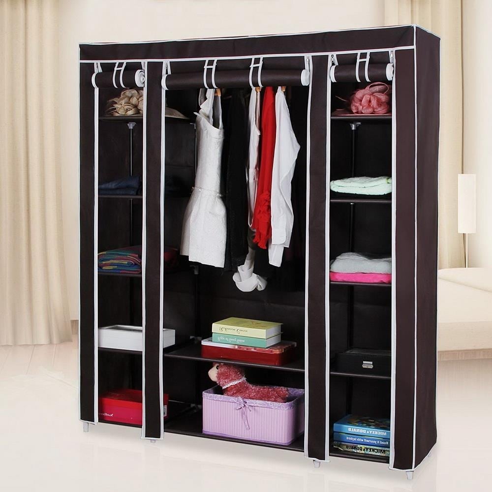 Portable Closet Organizer Storage, Wardrobe Closet with Non-Woven