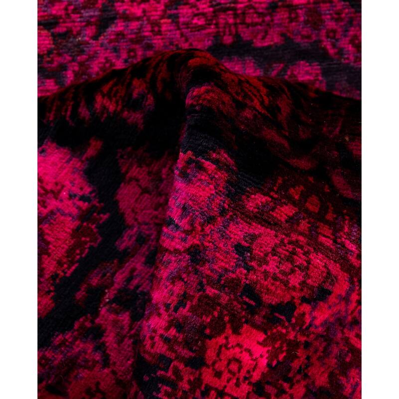 Overdyed One-of-a-Kind Hand-Knotted Area Rug - Pink - 3' 1" x 5' 4"