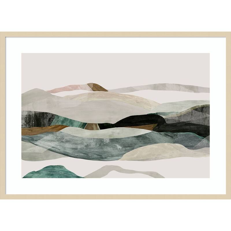 Winter in the Mountains by PI Studio Wood Framed Wall Art Print