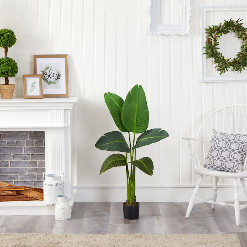 45" Traveler's Palm Artificial Plant (Real Touch) - 45