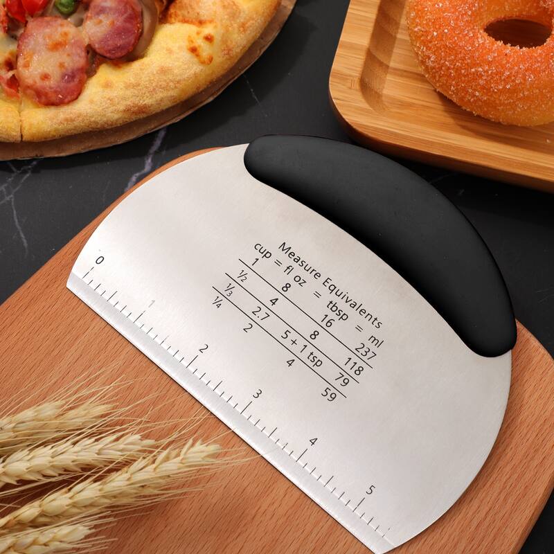 Stainless Steel Non-Stick Semicircle Pizza Cutter for Kitchen