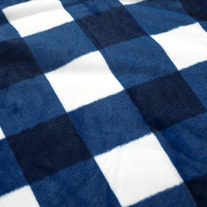 Lush Decor Plaid Ultra Soft Faux Fur Light Weight All Season Kids Back To Campus Comforter Set