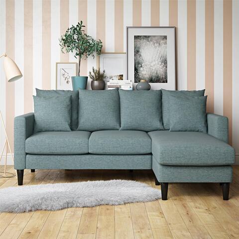 Copper Grove Tournai Reversible Sectional Sofa with Pillows
