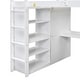 preview thumbnail 30 of 28, Wood Full Loft Bed with Wardrobe, Desk, Storage Shelves and Drawers