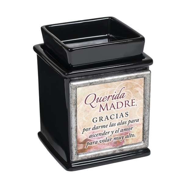 Black and Silver Colored Gracis Madre Interchangeable Candle Warmer 5" - N/A