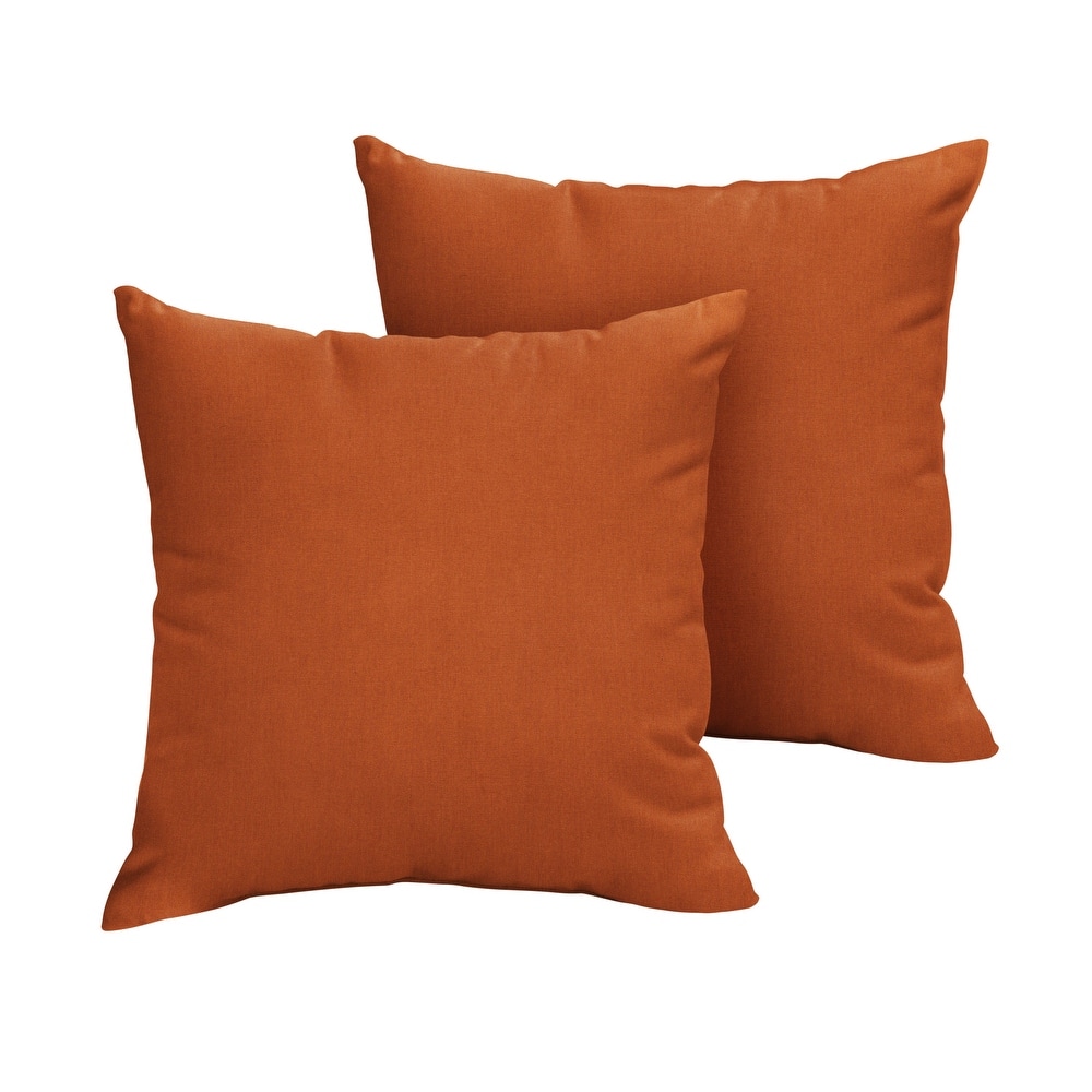 Sorra Home Sunbrella Outdoor Knife Edge Pillow Set of 2