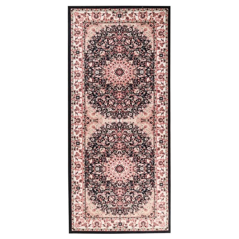 Superior Chatou Floral Medallion Washable Indoor Runner or Area Rug