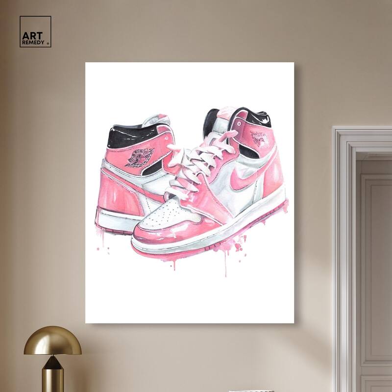 Doll Memories - Walk in Pink Canvas by Art Remedy, Gallery Wrapped