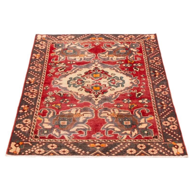 ECARPETGALLERY Hand-knotted Anadol Red Wool Rug - 4'1 x 6'2