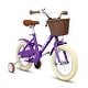preview thumbnail 8 of 11, Girls Bike 12 Inch Wheels Kids Bike 1-Speed Child Bicycles with Removable Training Wheels and Basket for 2-3 Years