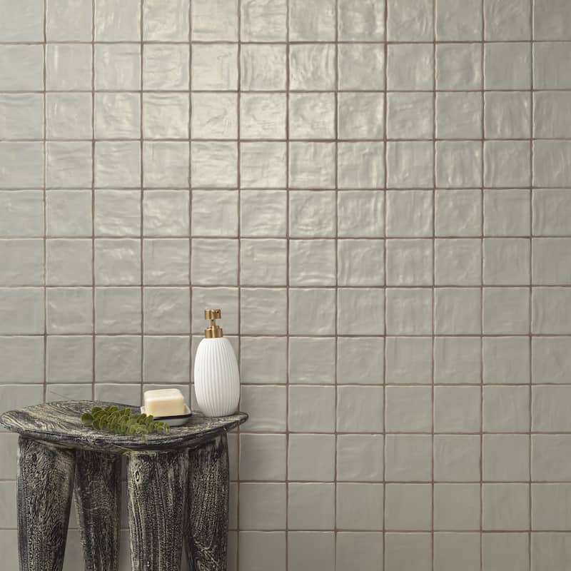 Ackland AKNPTRAV4X4S-CA Rava - 4" x 4" Solid Wall Tile - Satin Visual