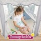 preview thumbnail 5 of 3, Princess Tent Large Playhouse Kids Castle Play Tent with Star Lights