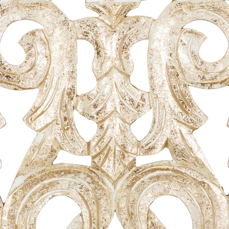 MDF Traditional Wall Decor Floral and botanical 36 x 12 x 1w