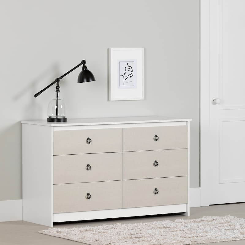 South Shore Plenny Dresser - White and Beige