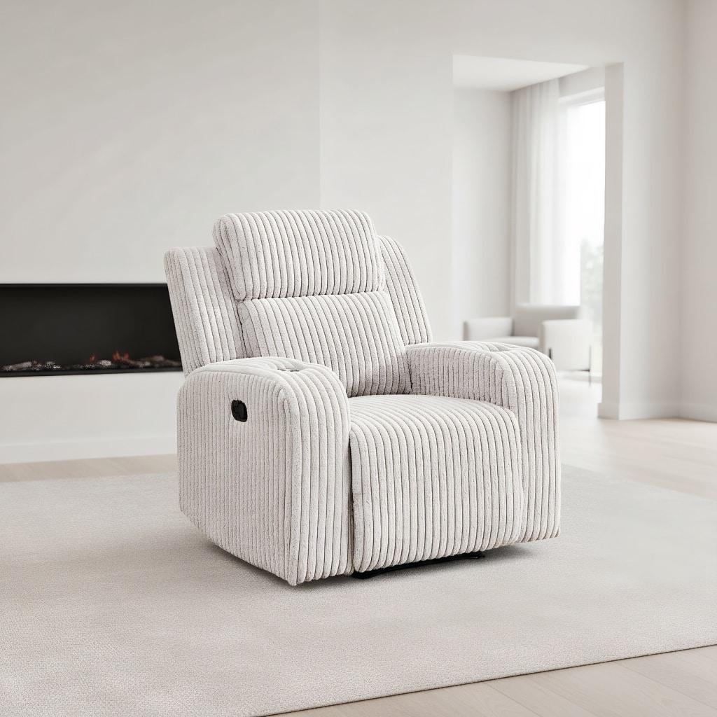 Oversized Power Recliner Chair with USB Ports, Home Theater Single Sofa with Cup Holders