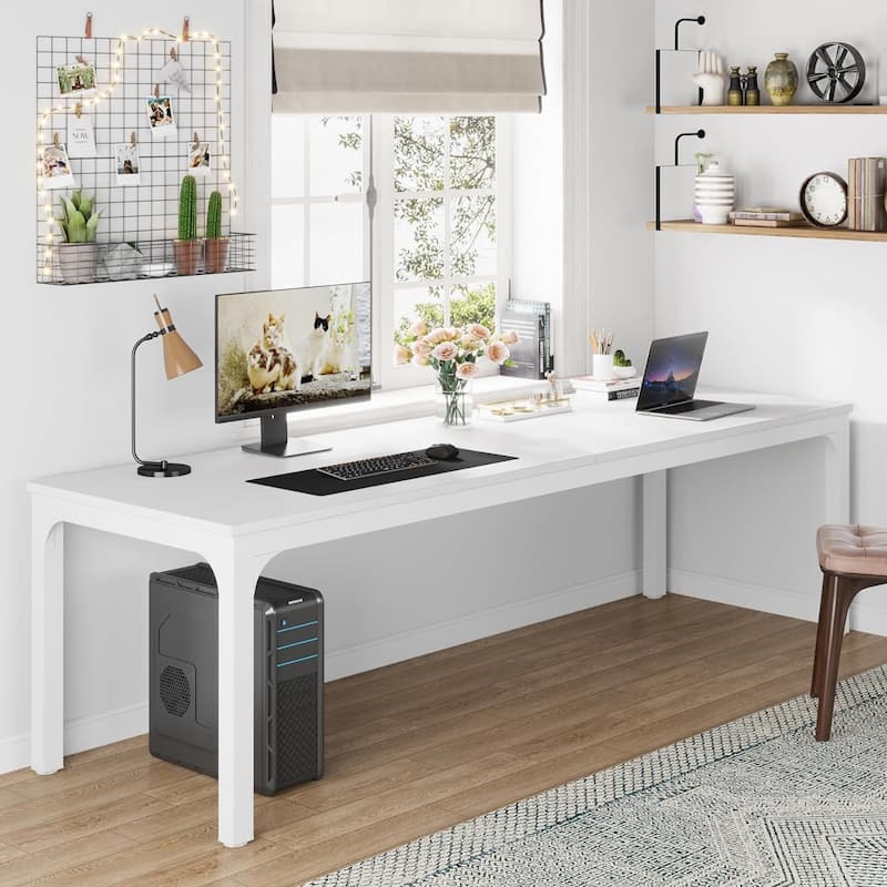 78.7" Extra Long Computer Desk/Table, Work Desk, Double Workstation Desk for Home Office