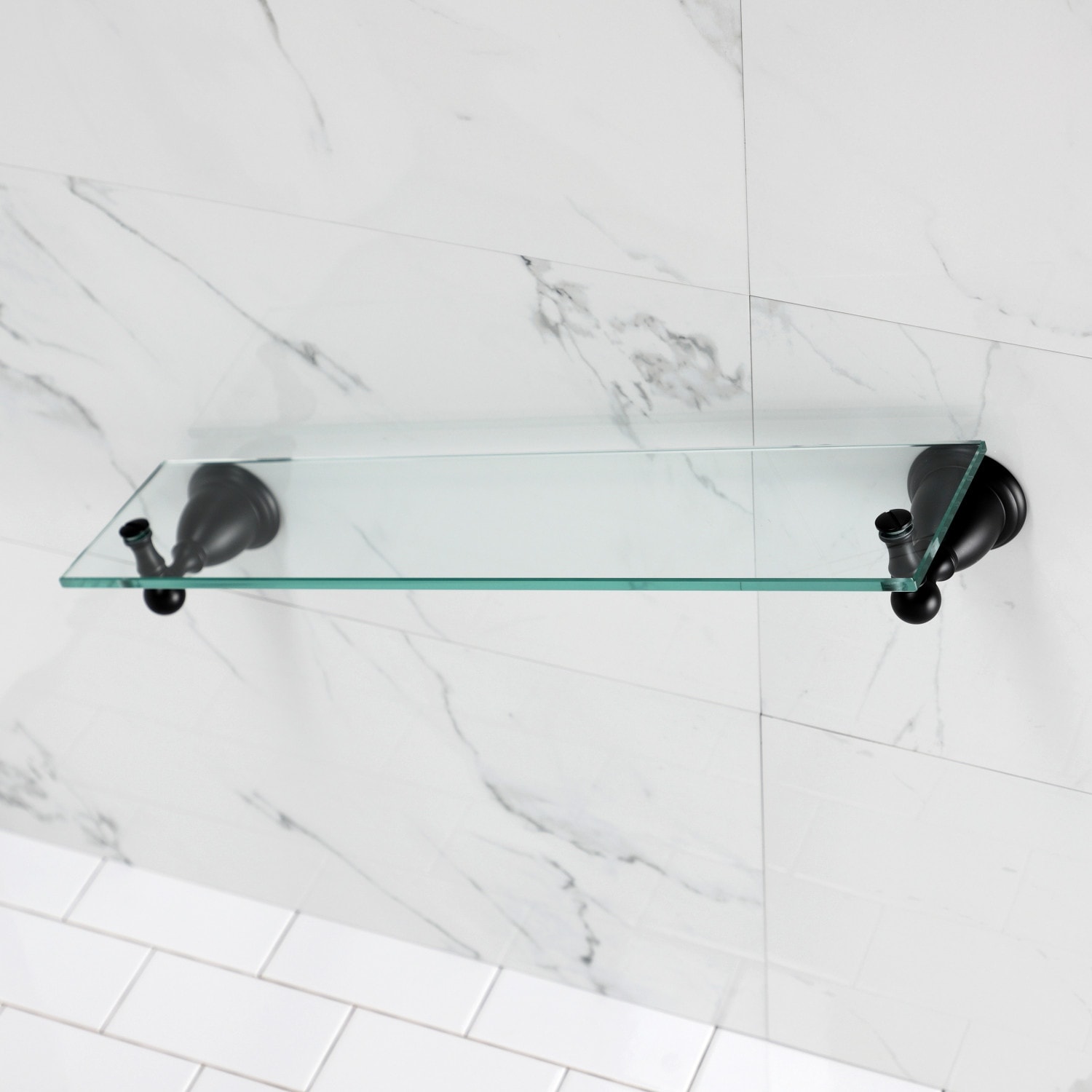 Kingston Brass Heritage Bathroom Glass Shelf