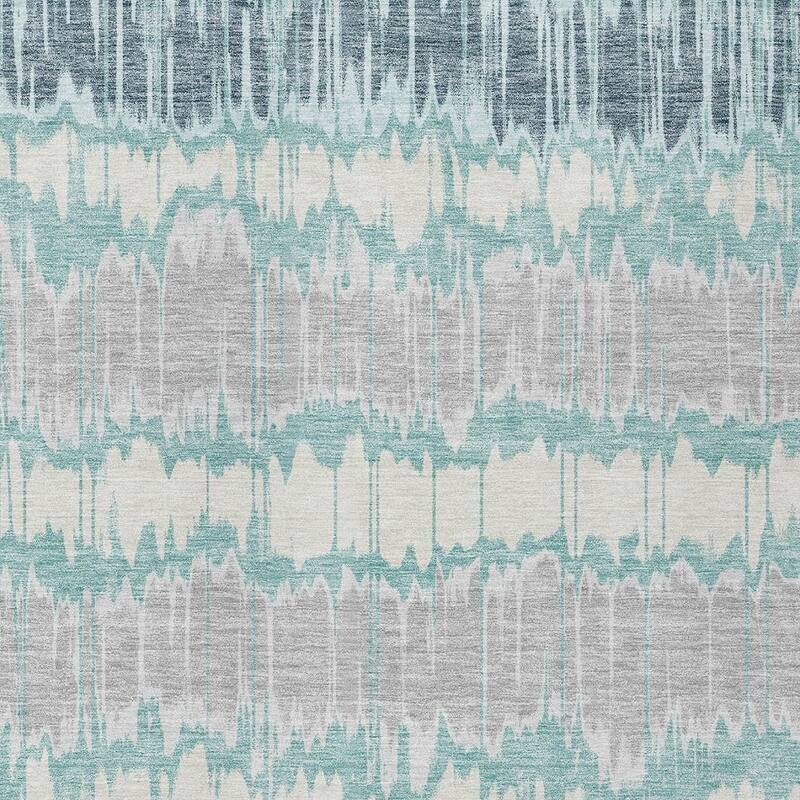 HomeRoots Striped Transitional Rectangle Outdoor Rug