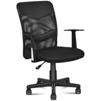 Costway Modern Mesh Mid-Back Executive Computer Desk Task Office Chair Ergonomic Black