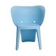 preview thumbnail 3 of 4, Fyna 16 Inch Kids Chair with Curved Back, Set of 4, Elephant Trunk Design, Blue