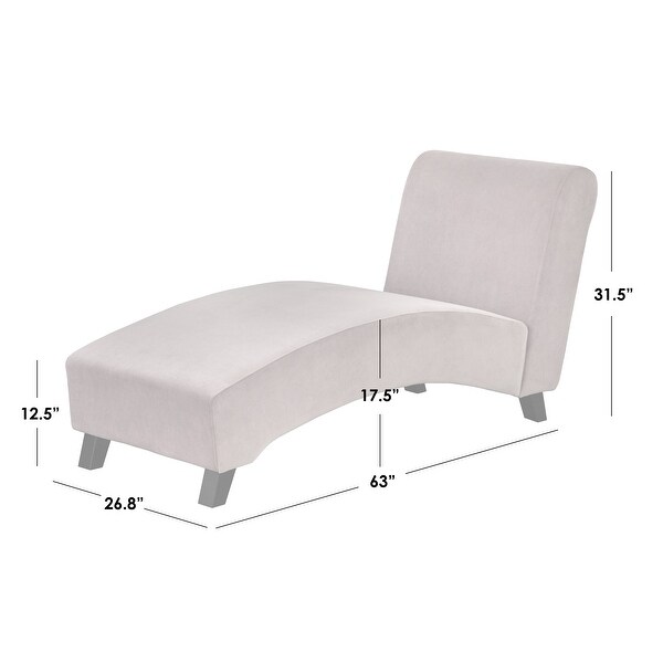 Simple Living Genevieve Chaise Lounge - On Sale - Bed Bath