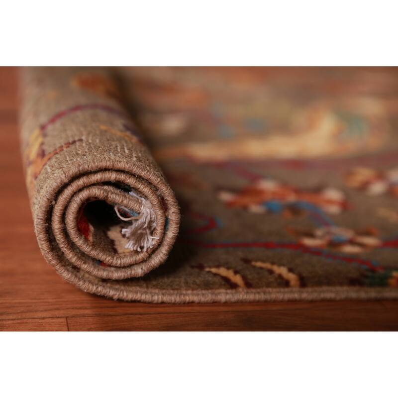 Brown Animals Kazak Oriental Accent Foyer Rug Handmade Wool Carpet - 2'0"x 3'0" - 2'0"x 3'0" - Brown
