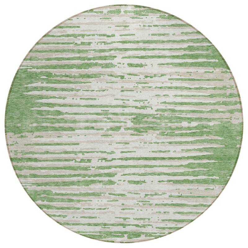 HomeRoots Striped Transitional Rectangle Outdoor Rug